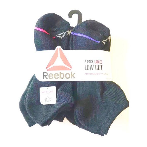 reebok 6 pack ladies low cut socks